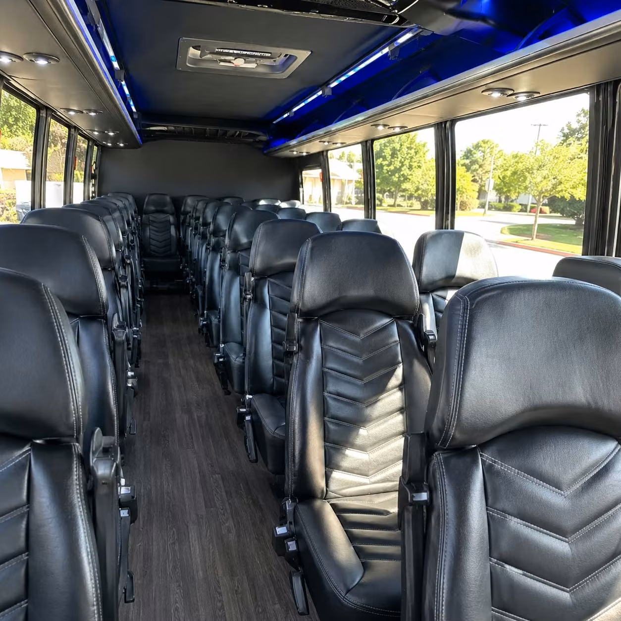 28 passenger minibus interior