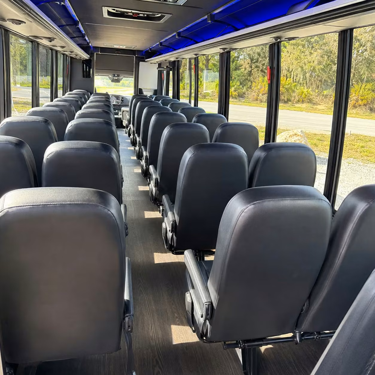 30 passenger minibus interior