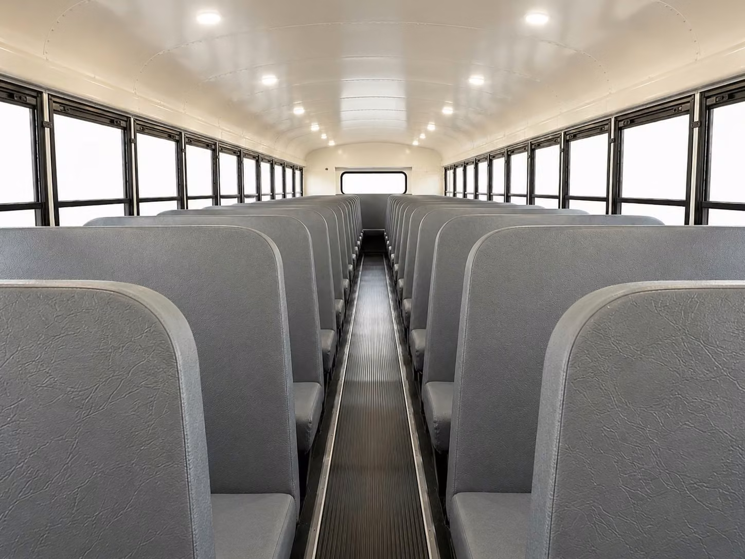 school bus inside